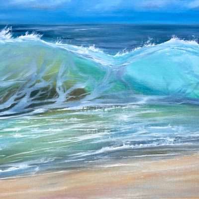 Emerald Beach Wave II giclee print