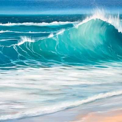 Turquoise Waves giclee print