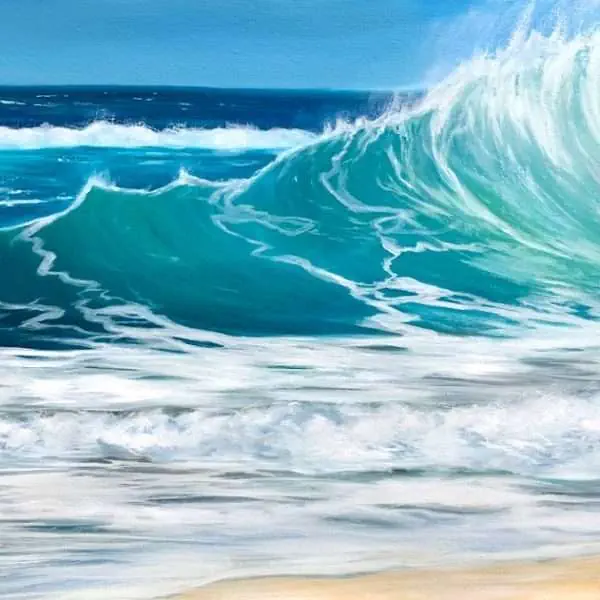 Turquoise Waves II giclee print