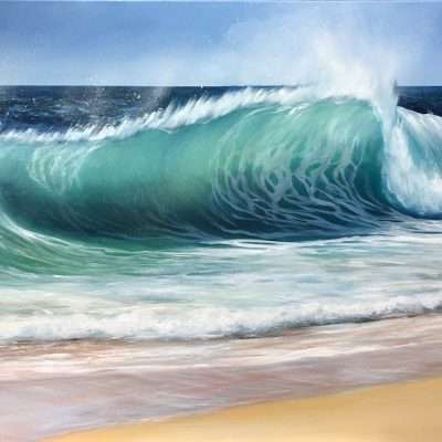 Emerald Beach Wave giclee print
