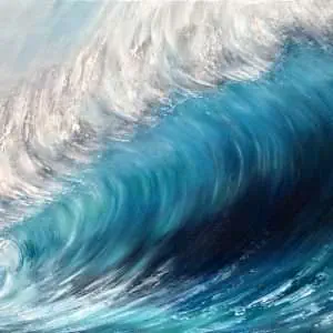 Wave Breaking large wave painting on canvas for sale online also available as a giclee print