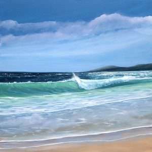 Fistral Beach, Newquay orginal oil painting on canvas framed and ready to hang