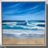 Teal Ocean Waves in a frame