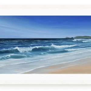 Perranporth Beach Waves in a Frame