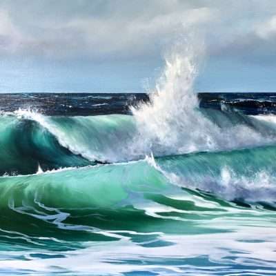 Sea Green Waves II a fine art giclee print for sale online