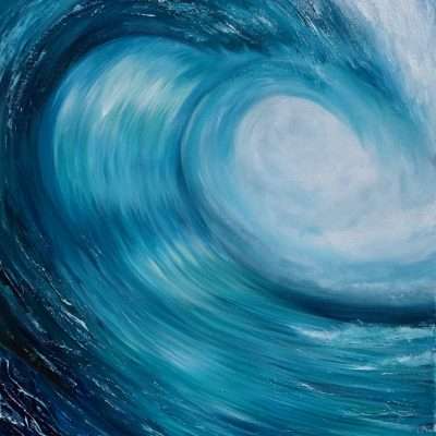 Turquoise Ocean Wave II giclee print