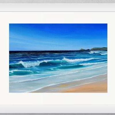 Perranporth Beach II limited edition giclee fine art print